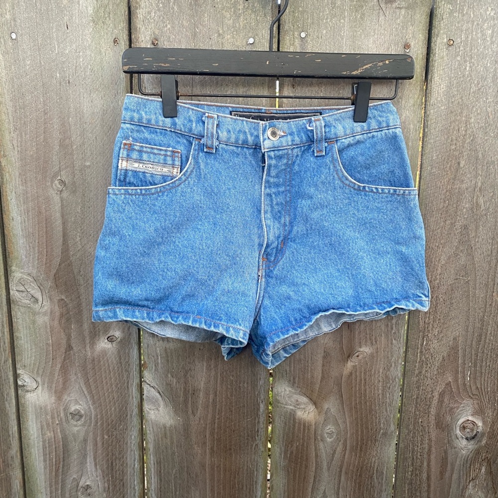 Vintage Z‎ Cavaricci Denim Cutoff Shorts Size 27 High Rise 90s Mom Shorts